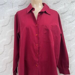Yves St Clair Vtg Shirt Striped Button Business Casual Dark Academia Blouse 18